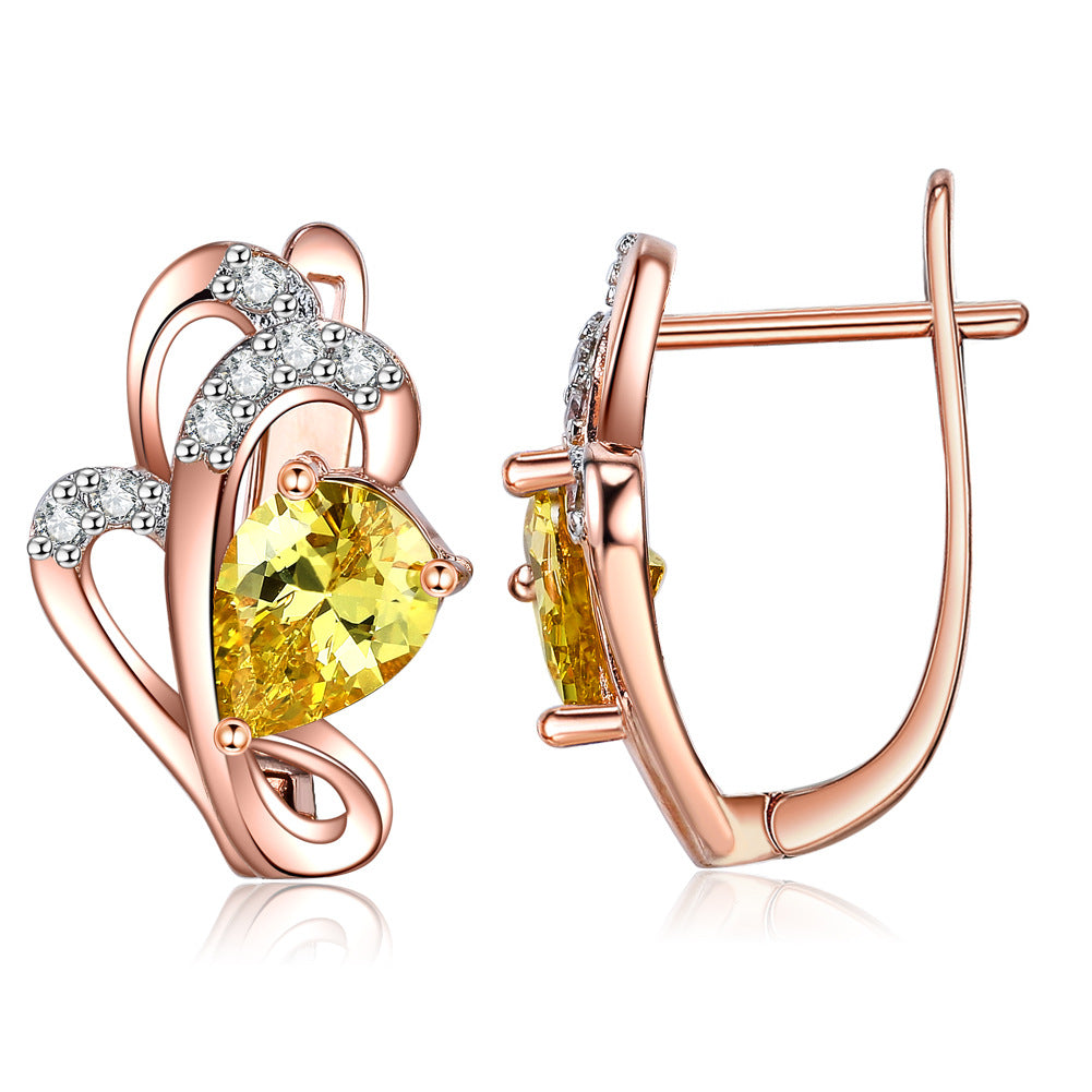Brass With Plated Fashion Jewelry Earrings