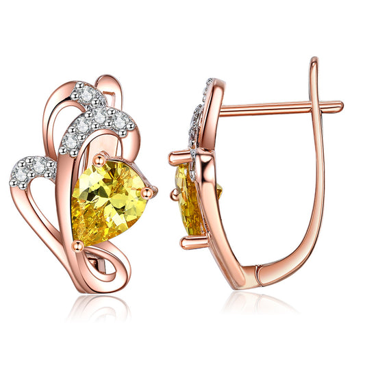 Brass With Plated Fashion Jewelry Earrings