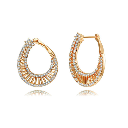 Brass With Plated Fashion Jewelry Earrings