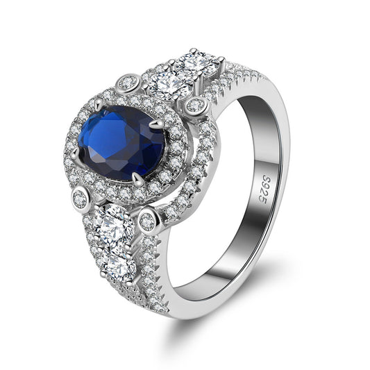 925 Sterling Silver Zircon Ring