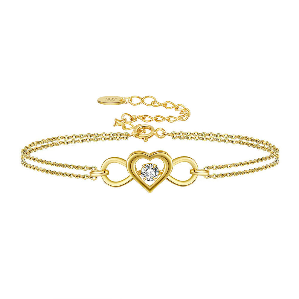 925 Sterling Silver Infinity Bracelet