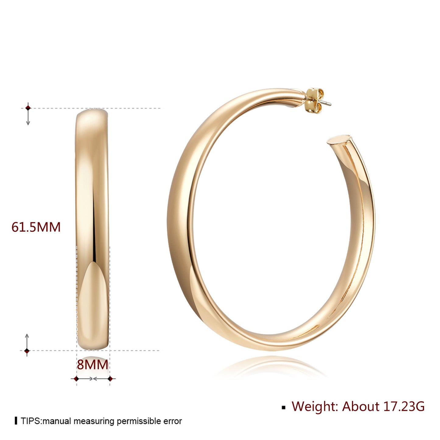Brass With Plated Fashion Jewelry Earrings
