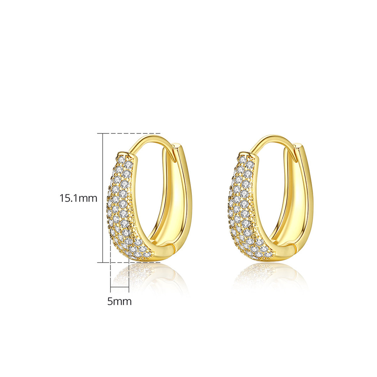 Copper With Plated Fashion Jewelry Earrings