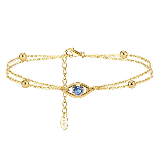 925 Sterling Silver Evil Eye Bracelet