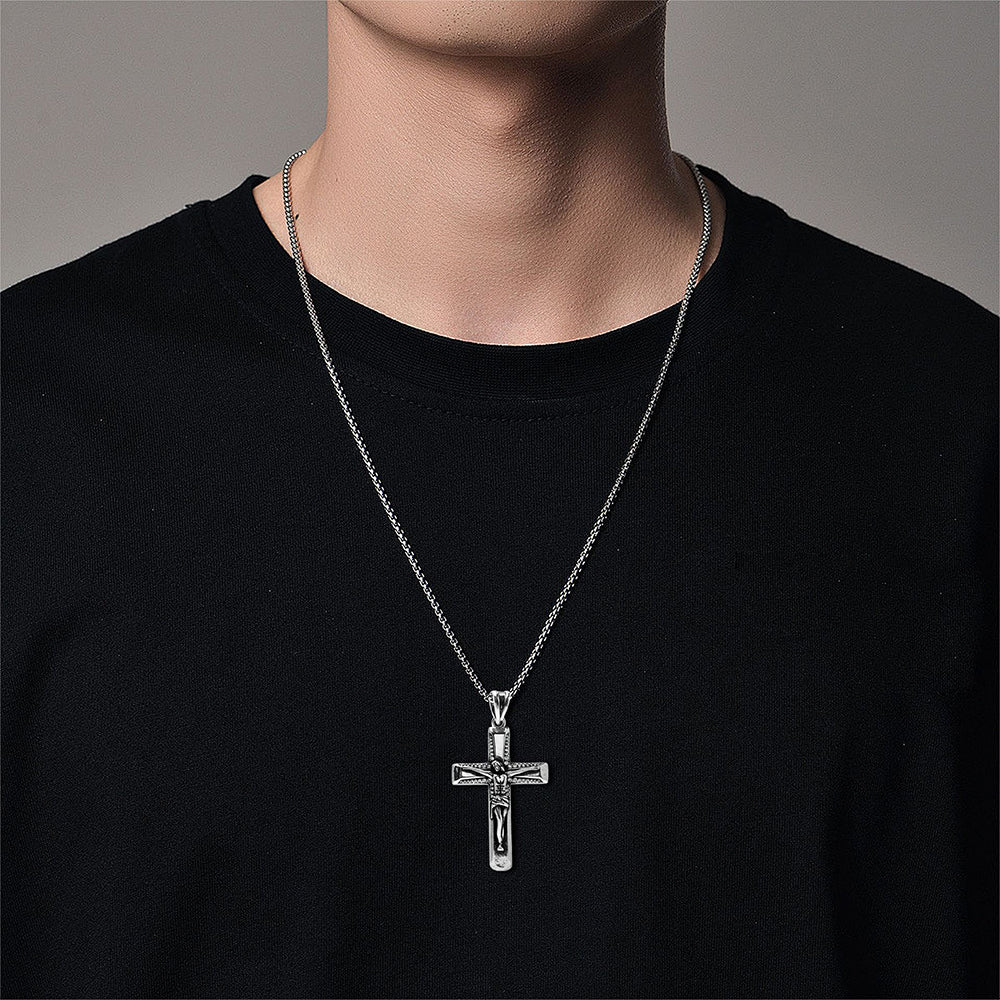 Cross Pendant Necklace, Men Women's Fashion Jewelry, Perfect for Parties & Gifts, Elegant Accessory for Everyday Wear