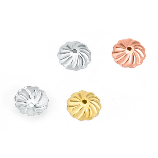 925 Sterling Silver Bead Cap For Jewelry DIY
