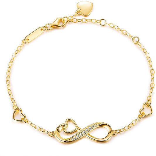 925 Sterling Silver Infinity Fashion Bracelet