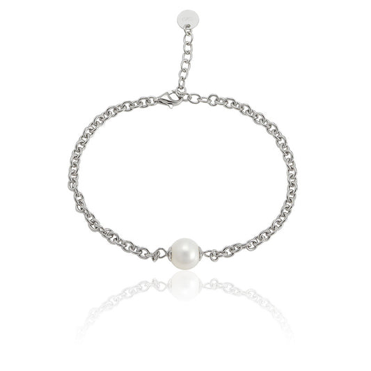 925 Sterling Silver Pearl Fashion Bracelet