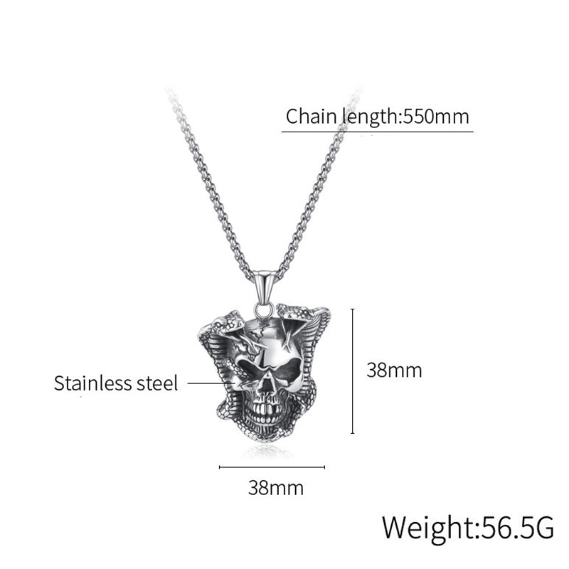 Stainless Steel Jewelry Skull Fashion Necklace Chain