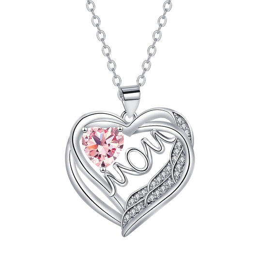 Copper With Silver Plated Heart Pendant Necklace