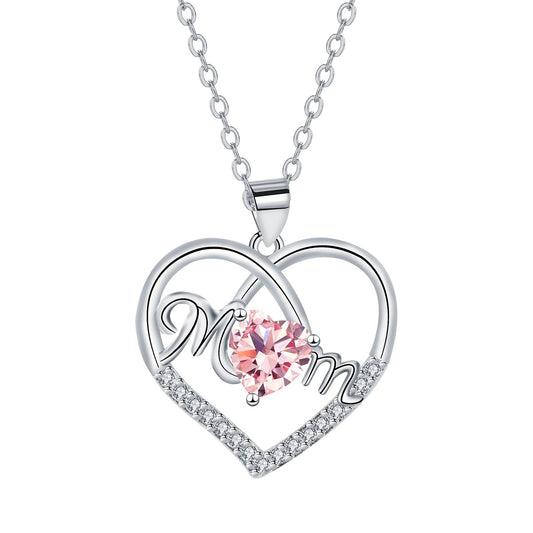 Copper With Silver Plated Heart Pendant Necklace