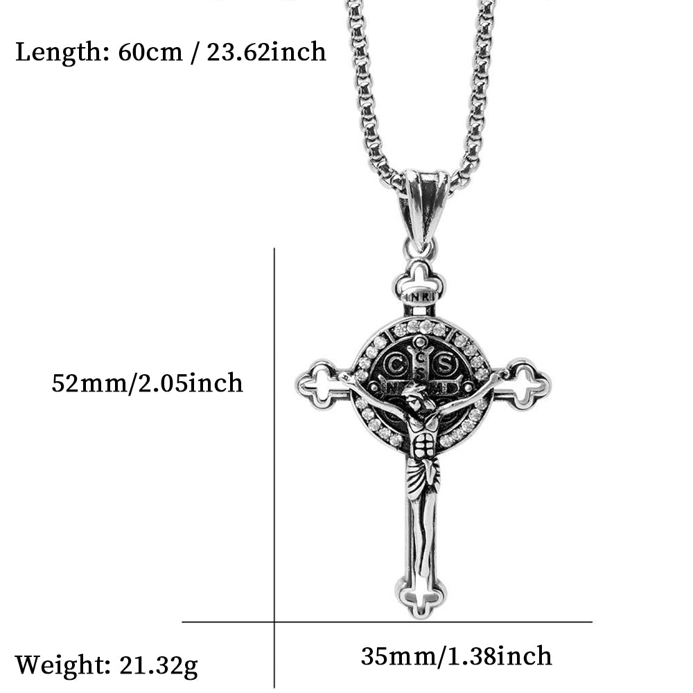 Cross Pendant Necklace, Men Women's Fashion Jewelry, Perfect for Parties & Gifts, Elegant Accessory for Everyday Wear