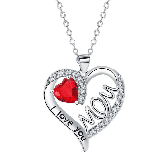 Copper With Silver Plated Heart Pendant Necklace
