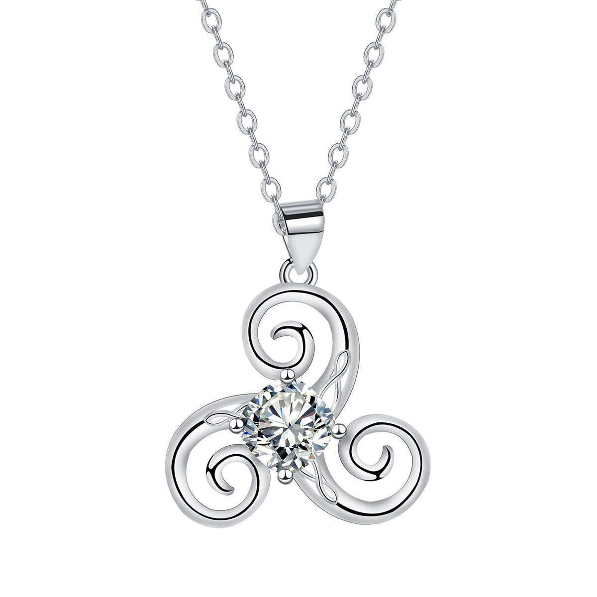 Copper With Silver Plated Pendant Necklace