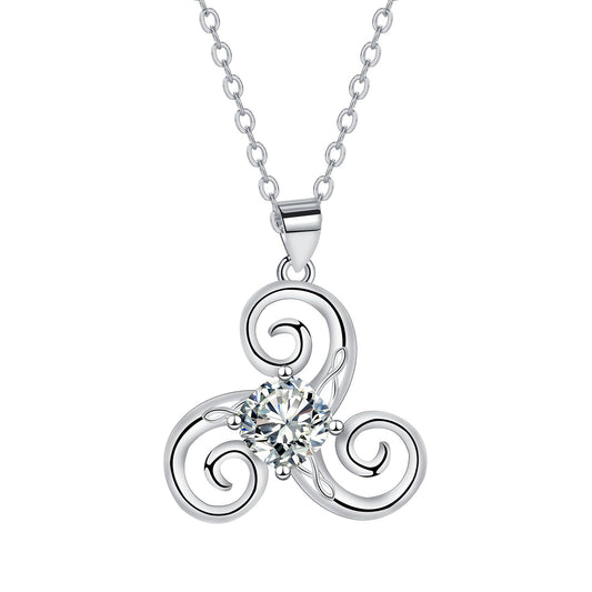 Copper With Silver Plated Pendant Necklace