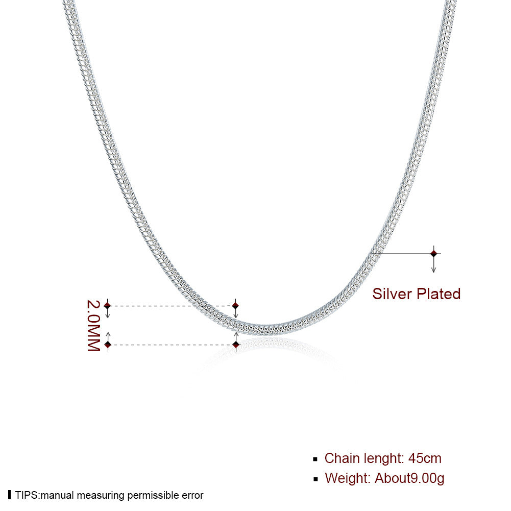 Brass With Plated Fashion Jewelry Necklace