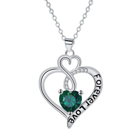 Copper With Silver Plated Heart Pendant Necklace