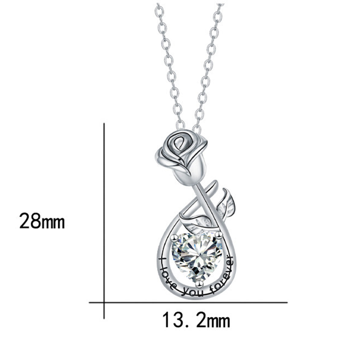 Copper With Silver Plated Flower Pendant Necklace