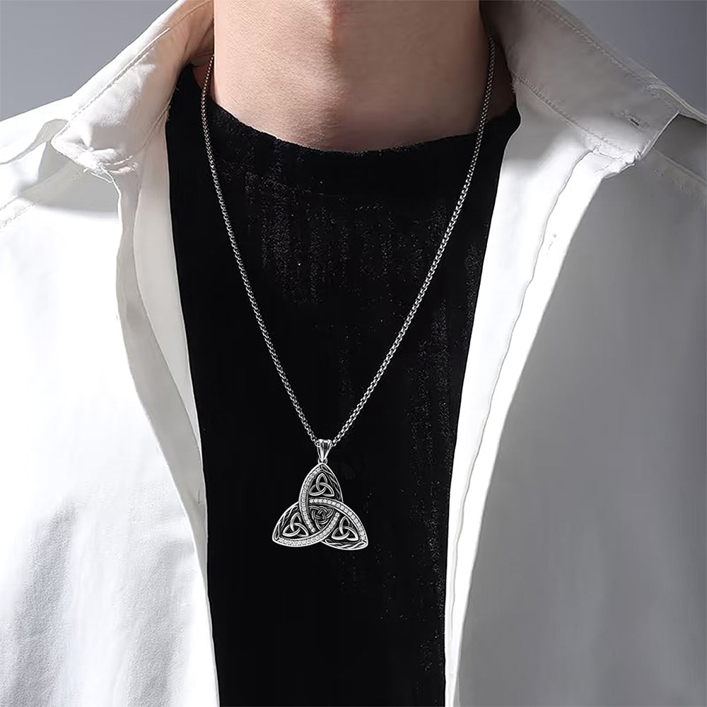 Celtic Pendant Necklace, Men Women's Fashion Jewelry, Perfect for Parties & Gifts, Elegant Accessory for Everyday Wear