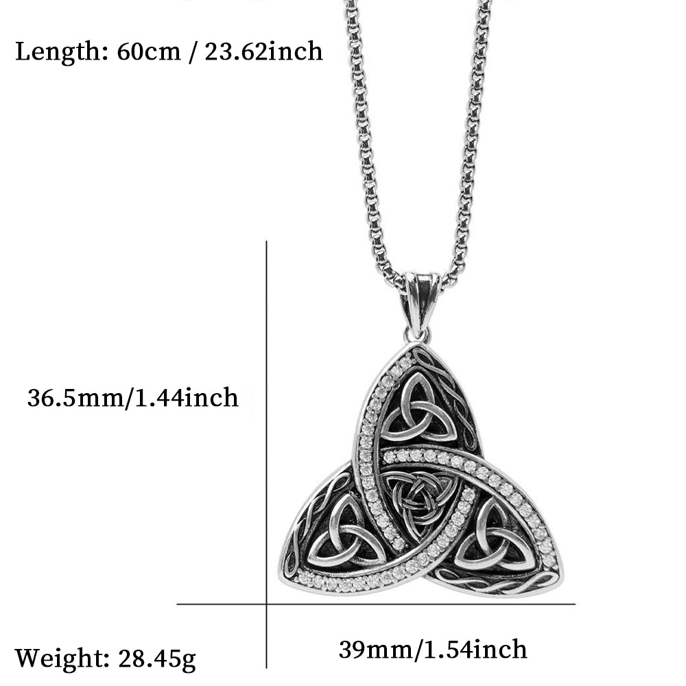 Celtic Pendant Necklace, Men Women's Fashion Jewelry, Perfect for Parties & Gifts, Elegant Accessory for Everyday Wear