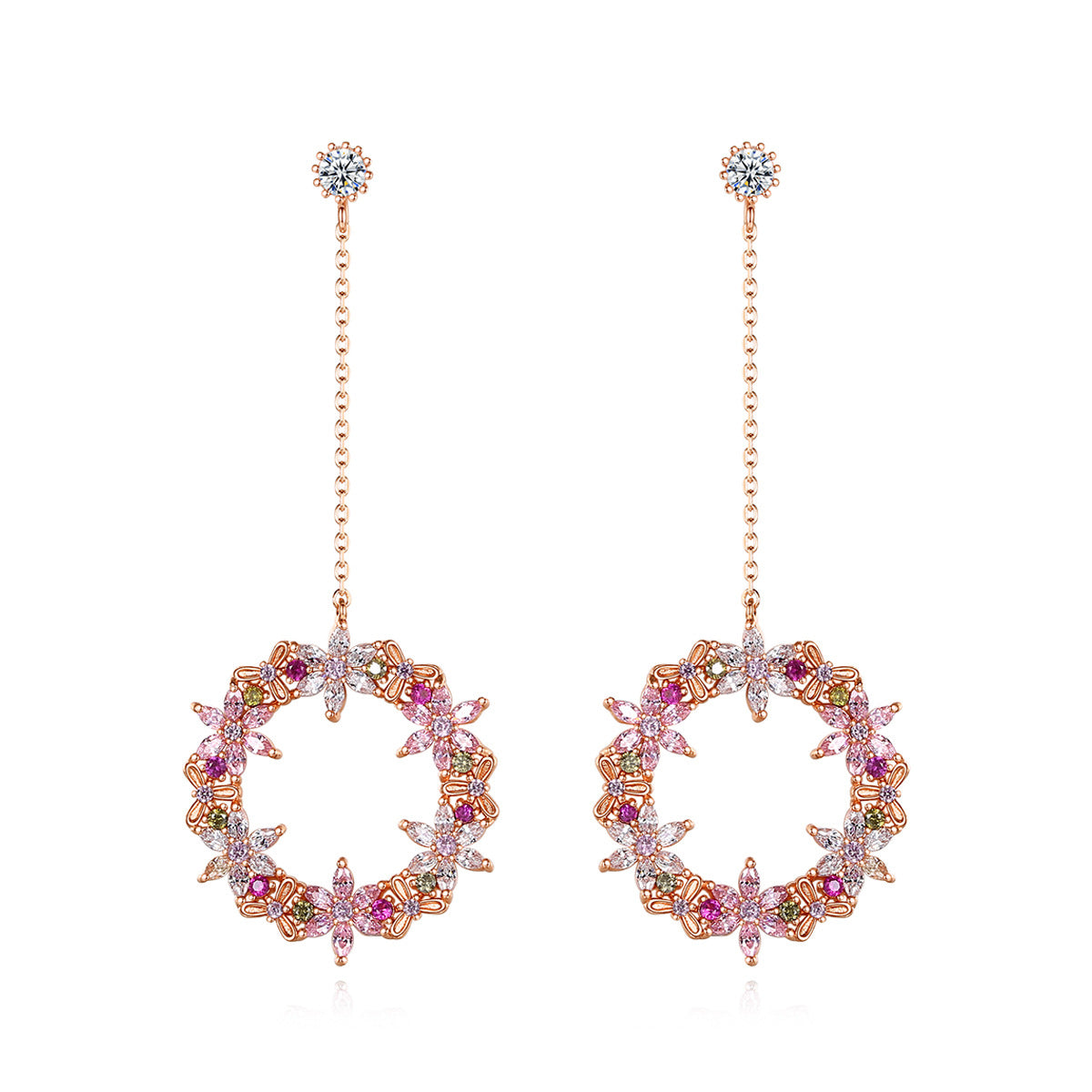 Copper With Plated Fashion Jewelry Earrings