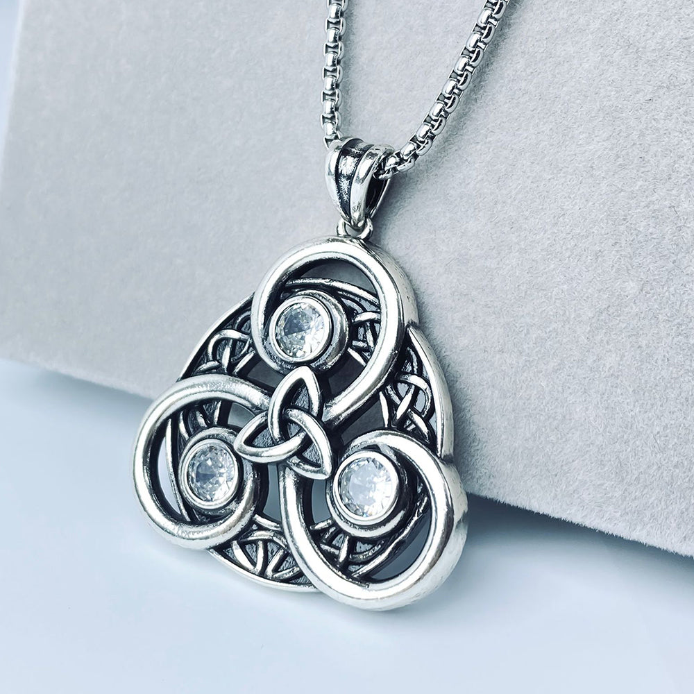 Celtic Pendant Necklace, Men Women's Fashion Jewelry, Perfect for Parties & Gifts, Elegant Accessory for Everyday Wear