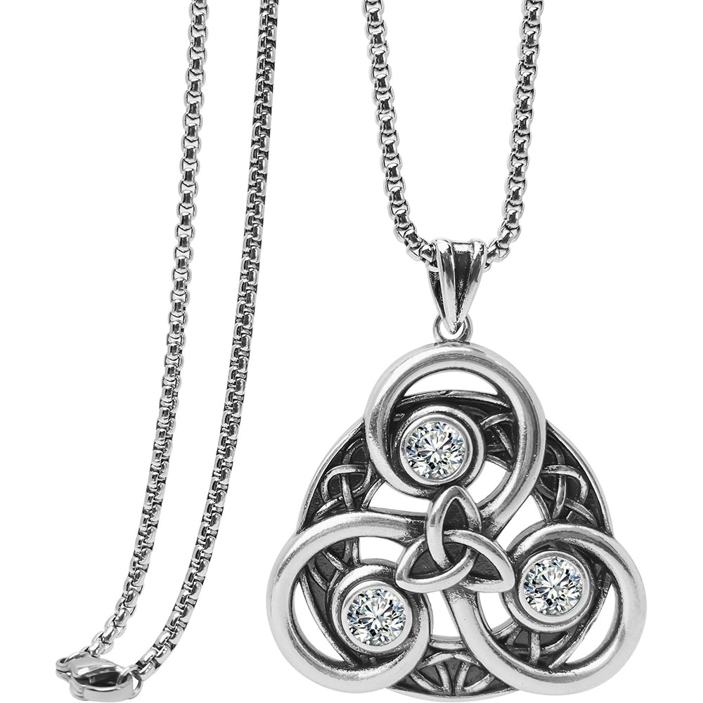 Celtic Pendant Necklace, Men Women's Fashion Jewelry, Perfect for Parties & Gifts, Elegant Accessory for Everyday Wear