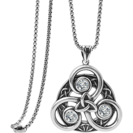 Celtic Pendant Necklace, Men Women's Fashion Jewelry, Perfect for Parties & Gifts, Elegant Accessory for Everyday Wear