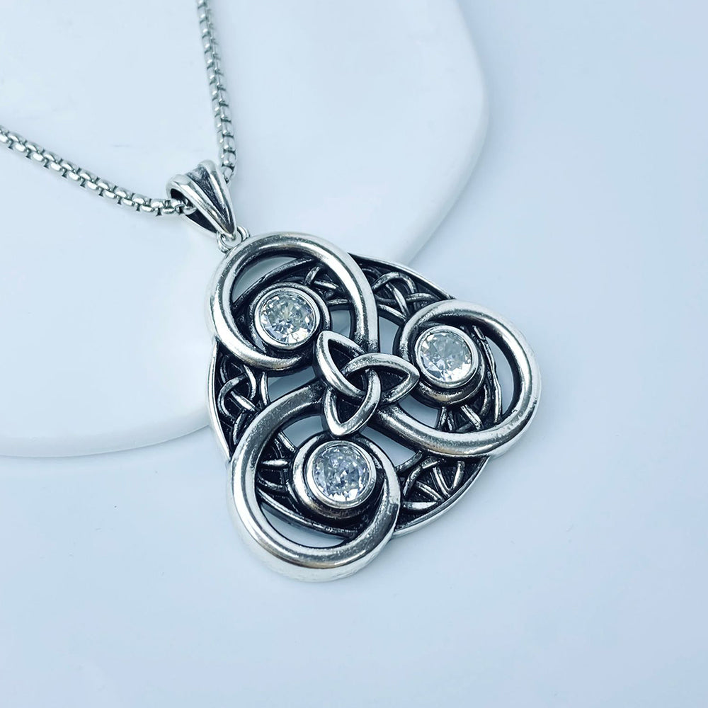 Celtic Pendant Necklace, Men Women's Fashion Jewelry, Perfect for Parties & Gifts, Elegant Accessory for Everyday Wear