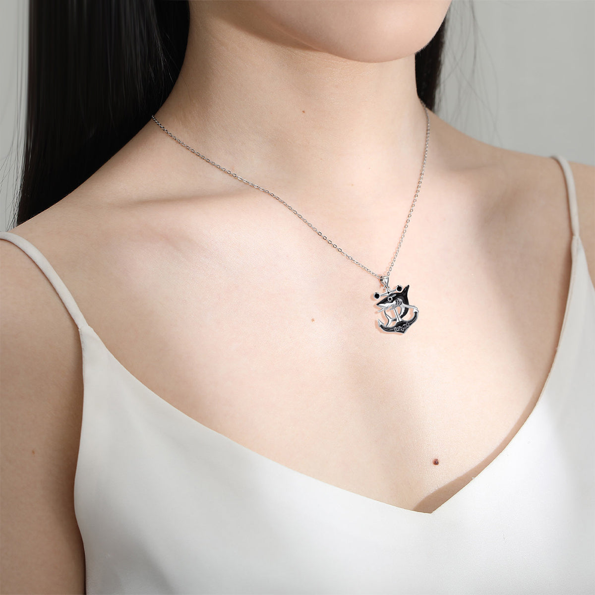 Copper With Silver Plated Shake Pendant Necklace