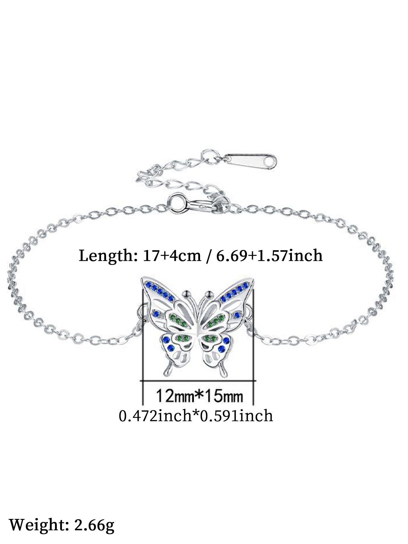 Butterfly Design Bracelet, Fashionable Jewelry for Women & Girls, Trendy All-match & Exquisite Jewelry for Birthday Gift