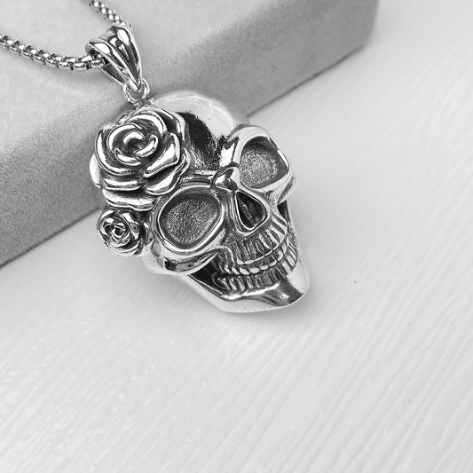 Personality Skull Pendant Necklace, Men Women's Fashion Jewelry, Perfect for Parties & Gifts, Elegant Accessory for Everyday Wear
