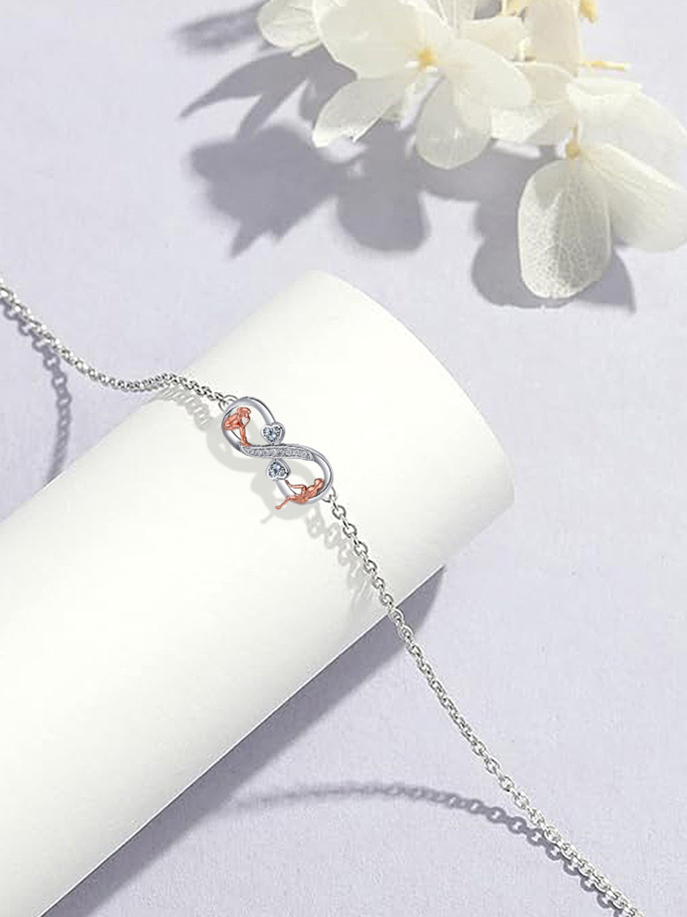 Fashionable Infinity Symbol Design Bracelet, Fashion Jewelry for Party, Daily Clothing Decor, Trendy All-match & Exquisite Jewelry for Birthday Gift