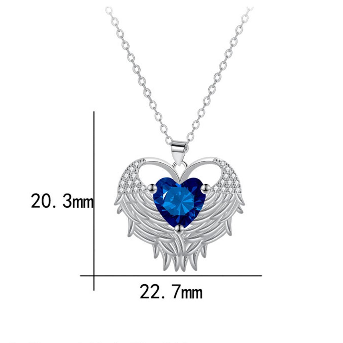 Copper With Silver Plated Heart Pendant Necklace