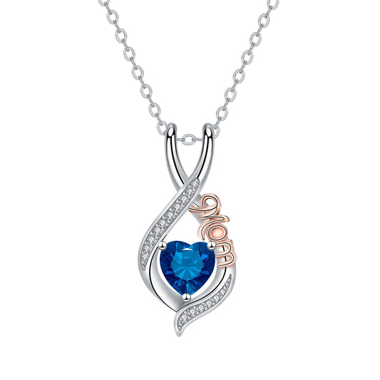 Copper With Silver/Rosegold Plated Love Pendant Necklace