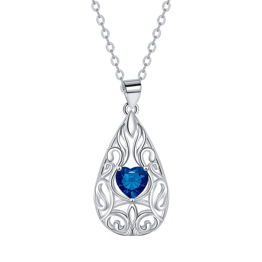 Copper With Silver Plated Tree Pendant Necklace