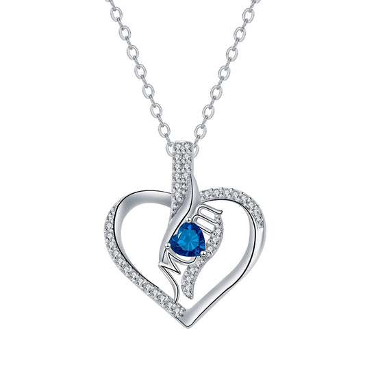 Copper With Silver Plated Heart Pendant Necklace