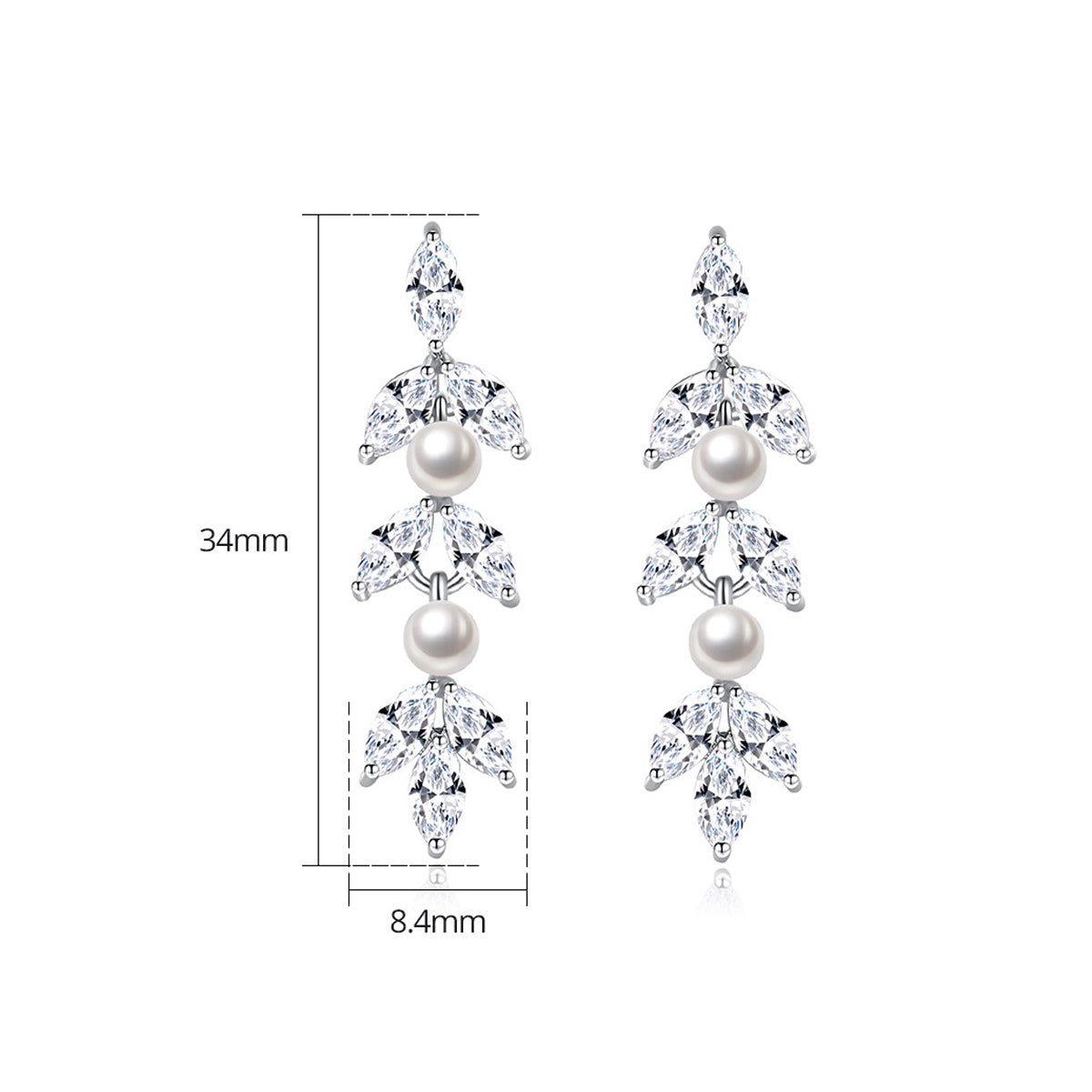 Copper With Plated Fashion Jewelry Earrings