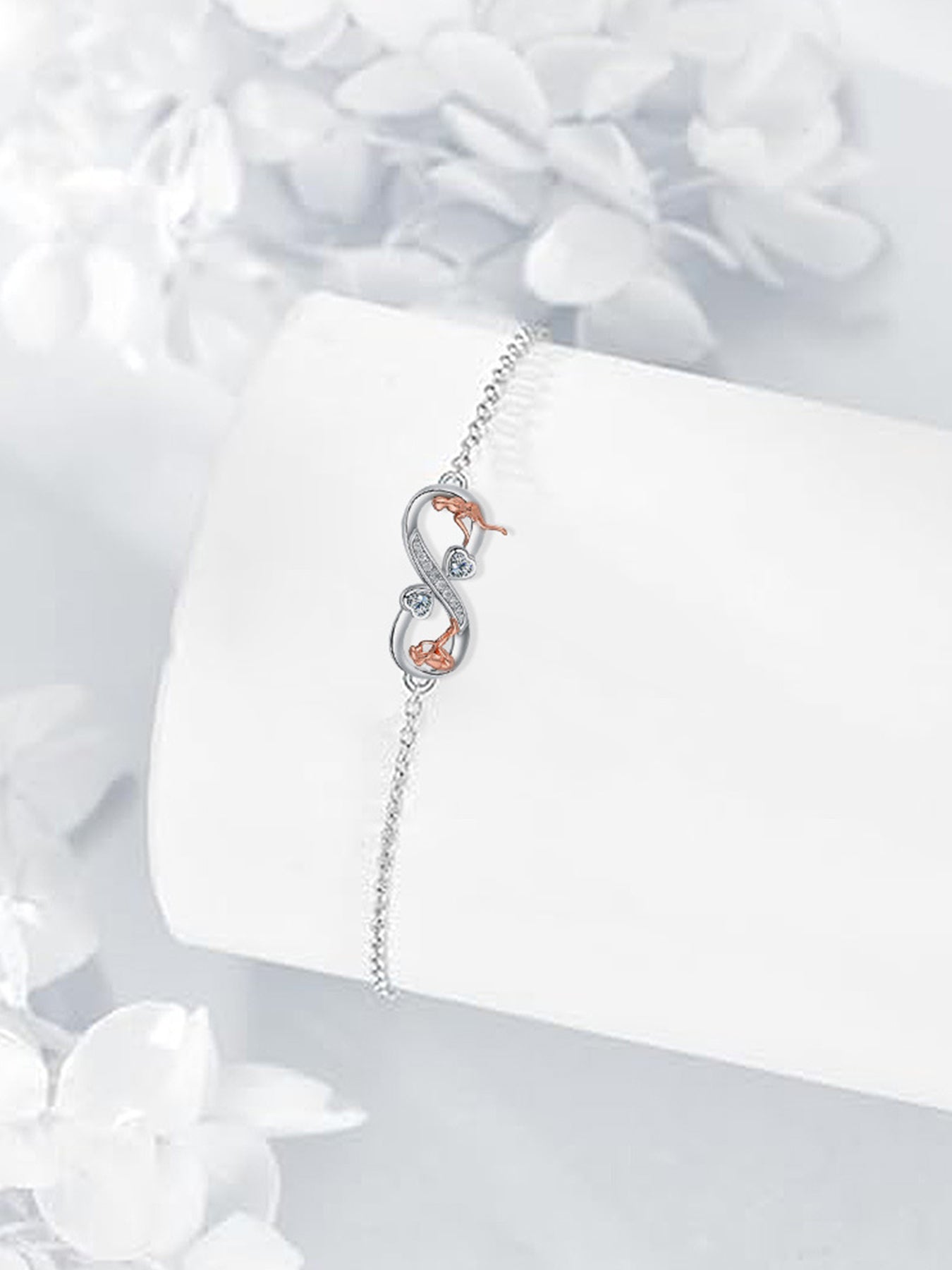 Fashionable Infinity Symbol Design Bracelet, Fashion Jewelry for Party, Daily Clothing Decor, Trendy All-match & Exquisite Jewelry for Birthday Gift