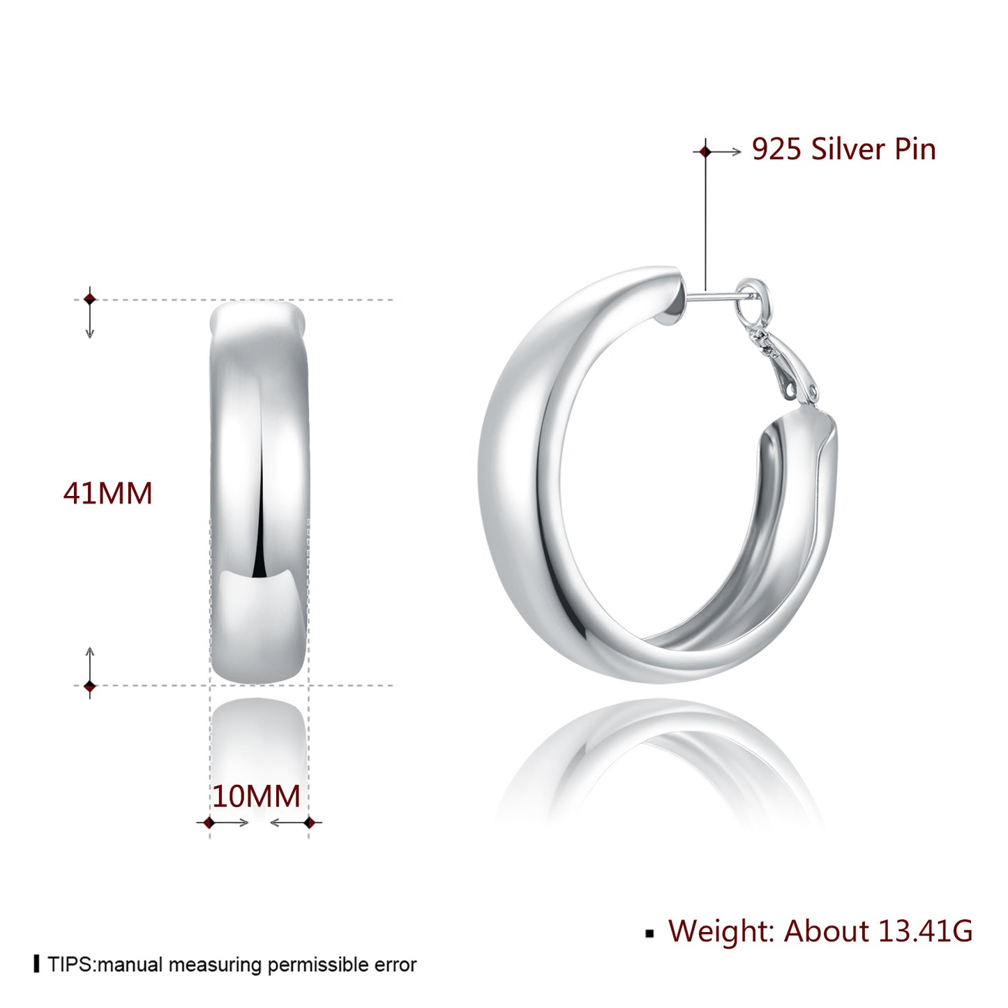 Brass With Plated Fashion Jewelry 925 pins Earrings