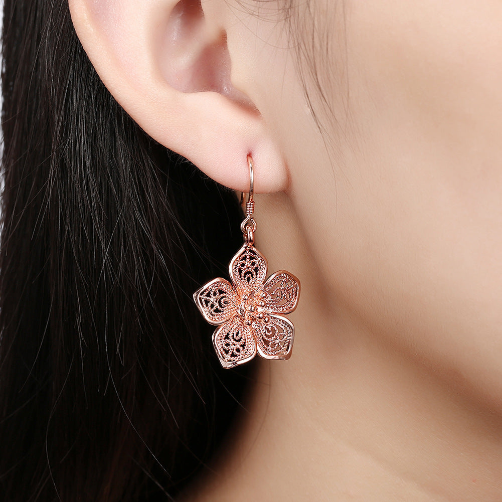 Brass With Plated Fashion Jewelry Earrings