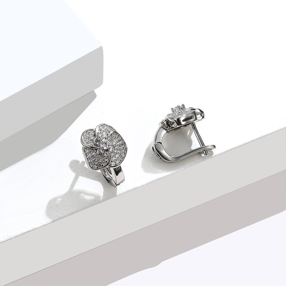 Brass With Plated Fashion Jewelry Earrings