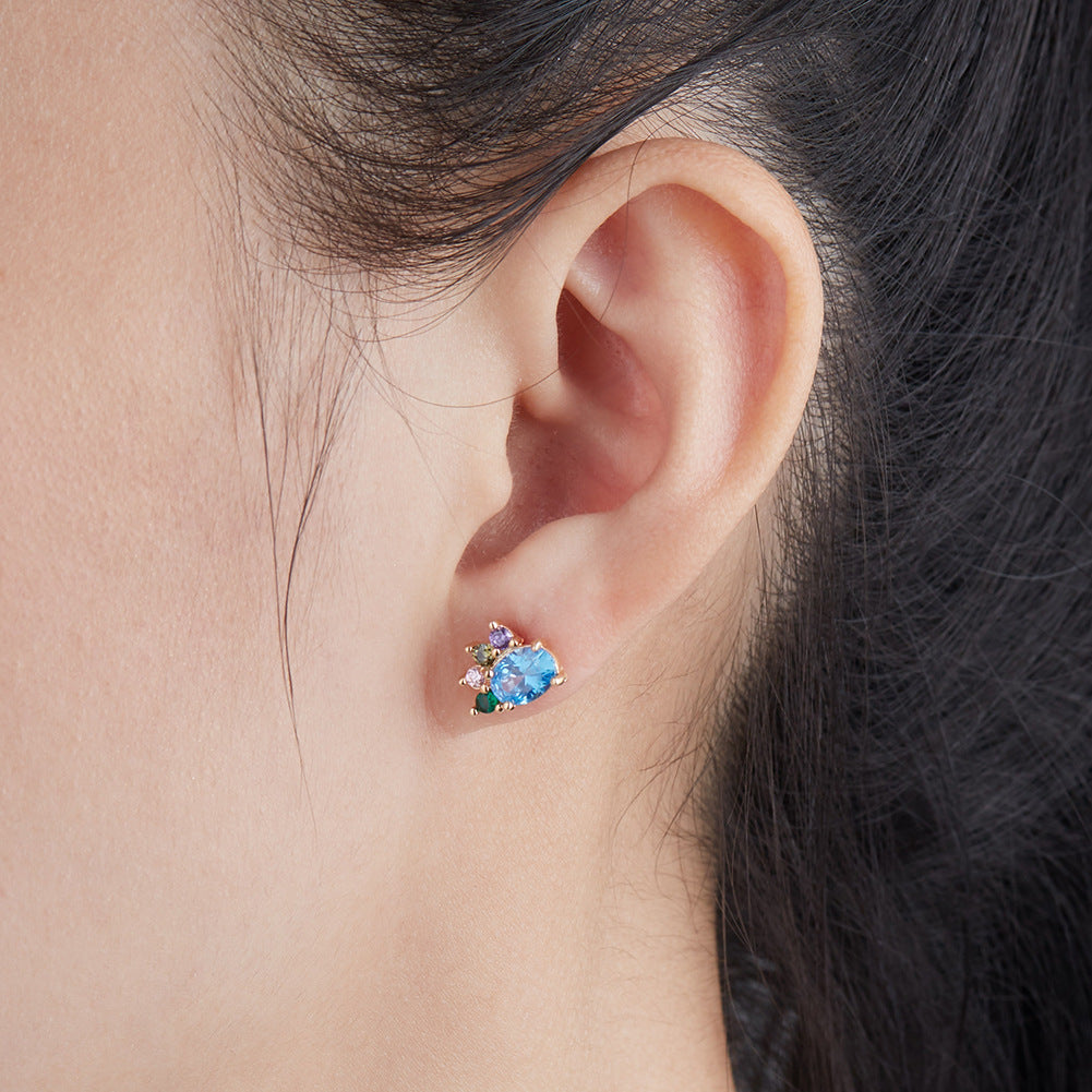 Brass With Plated Fashion Jewelry Earrings