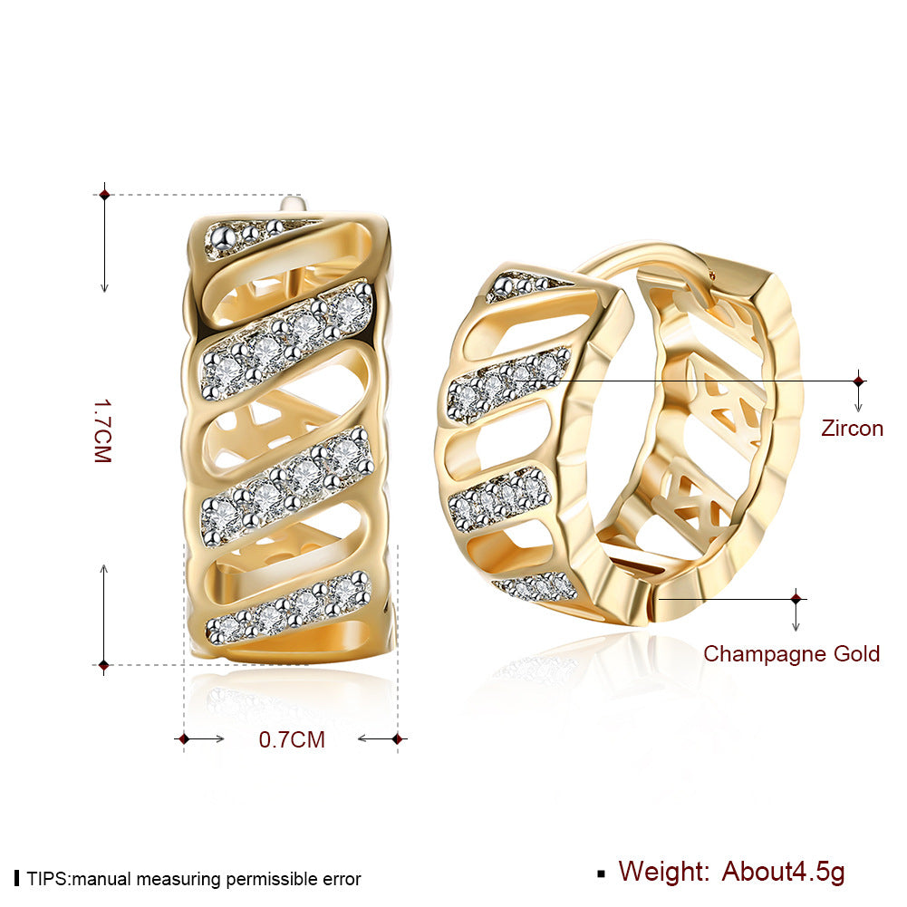 Brass With Plated Fashion Jewelry Earrings