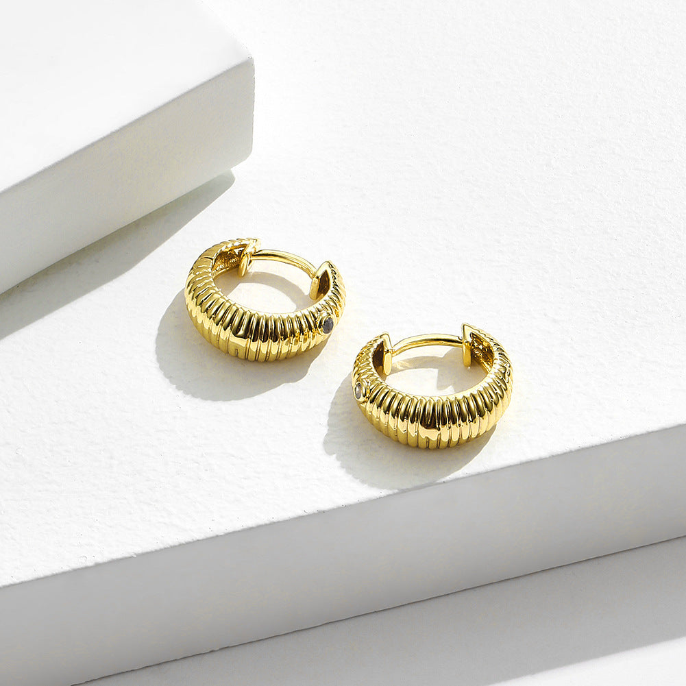 Brass With Plated Fashion Jewelry Earrings
