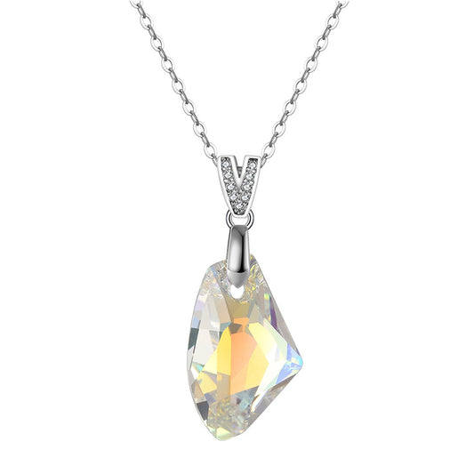 925 Sterling Silver Crystal Necklace
