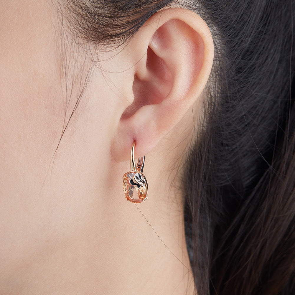 Brass With Plated Fashion Jewelry Earrings