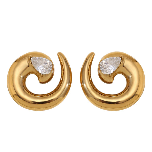 Pendientes de moda de joyería de acero inoxidable