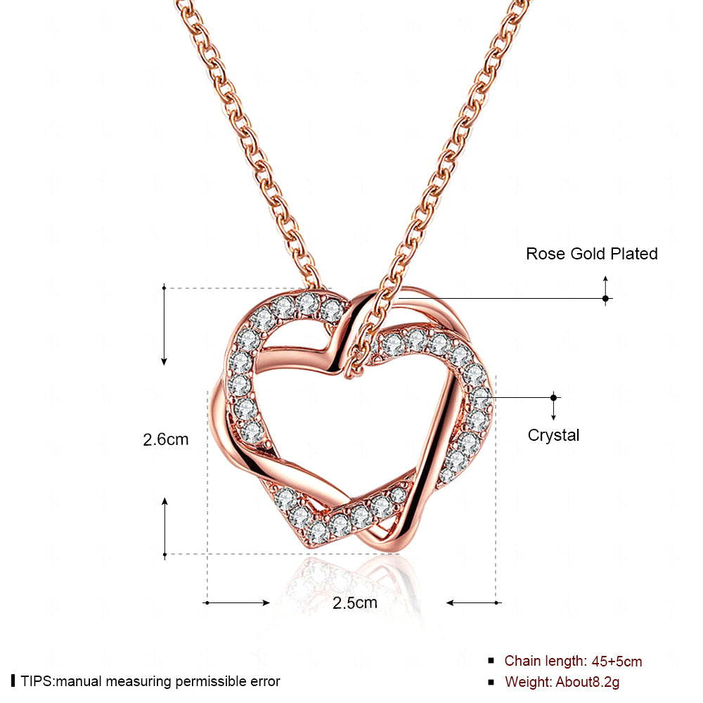 Brass With Plated Fashion Jewelry Necklace