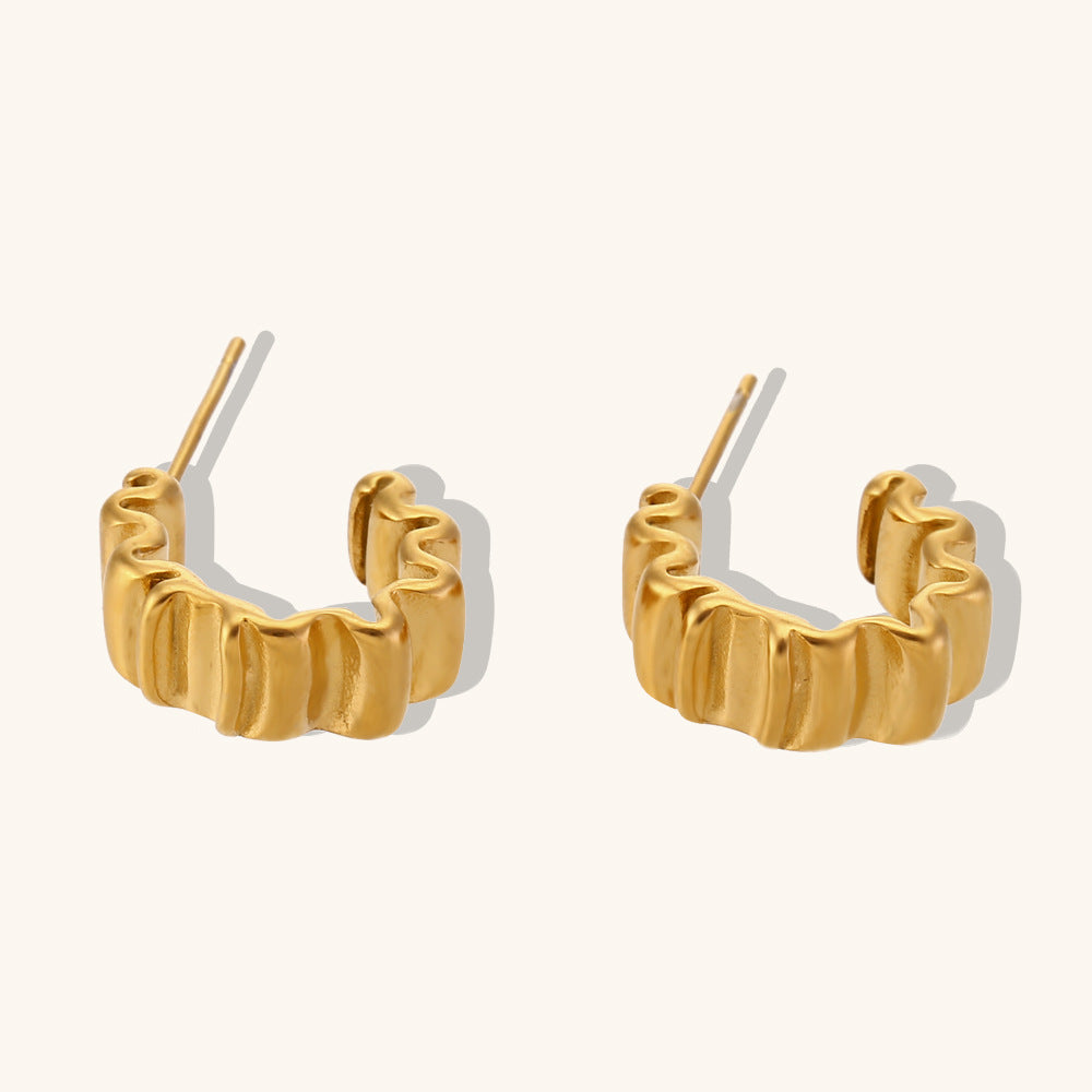 316L Stainless Steel Jewelry Fashion Hoop Earrings